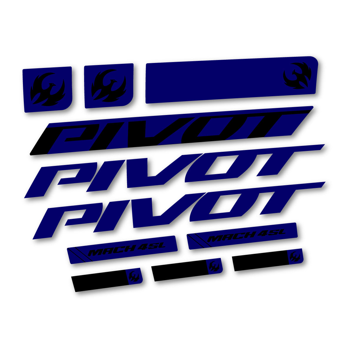 Stickers compatibles Pivot Mach 4 SL 2026 pour cadre – autocollants vinyle - Bleu Scandinave