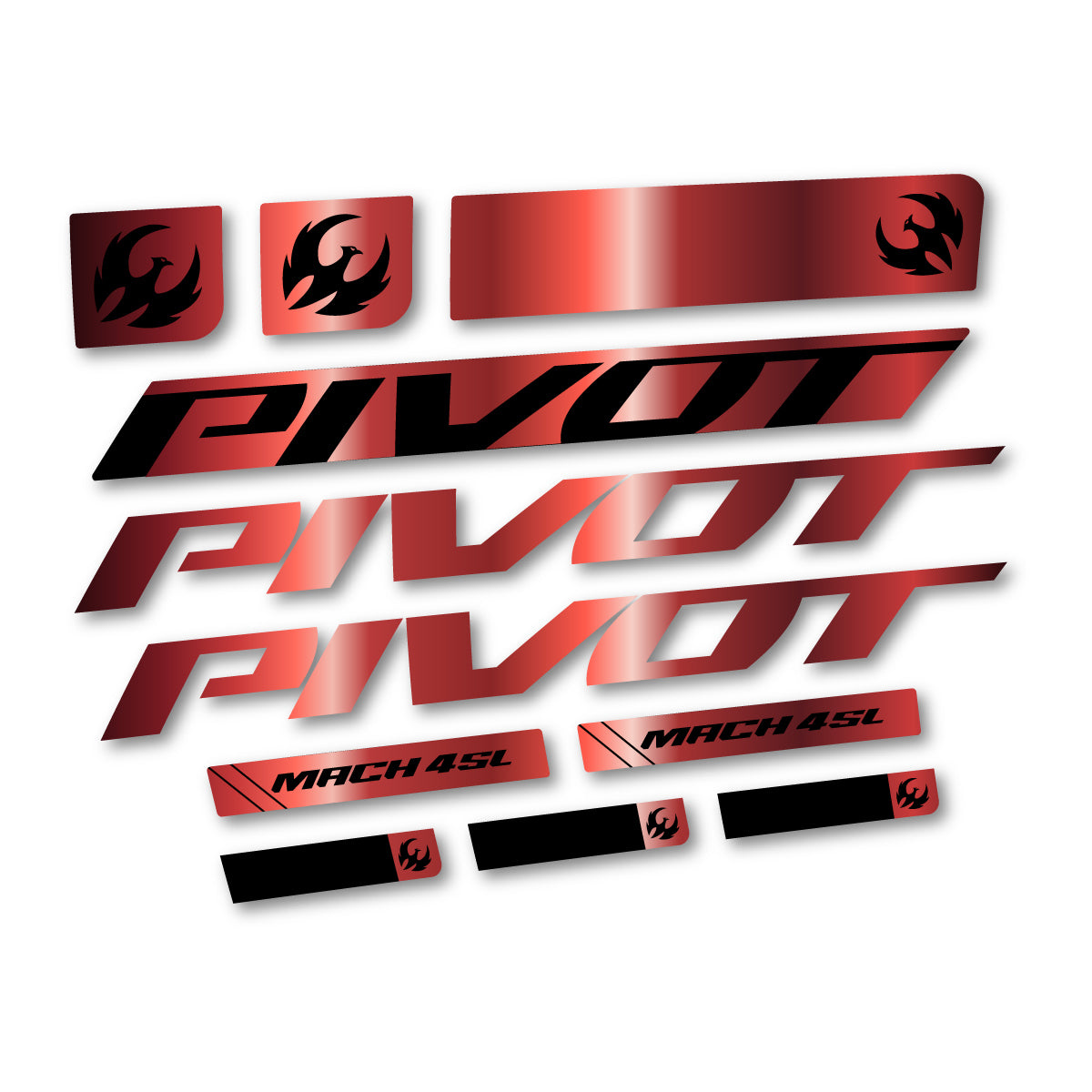 Stickers compatibles Pivot Mach 4 SL 2026 pour cadre – autocollants vinyle - Cuivre