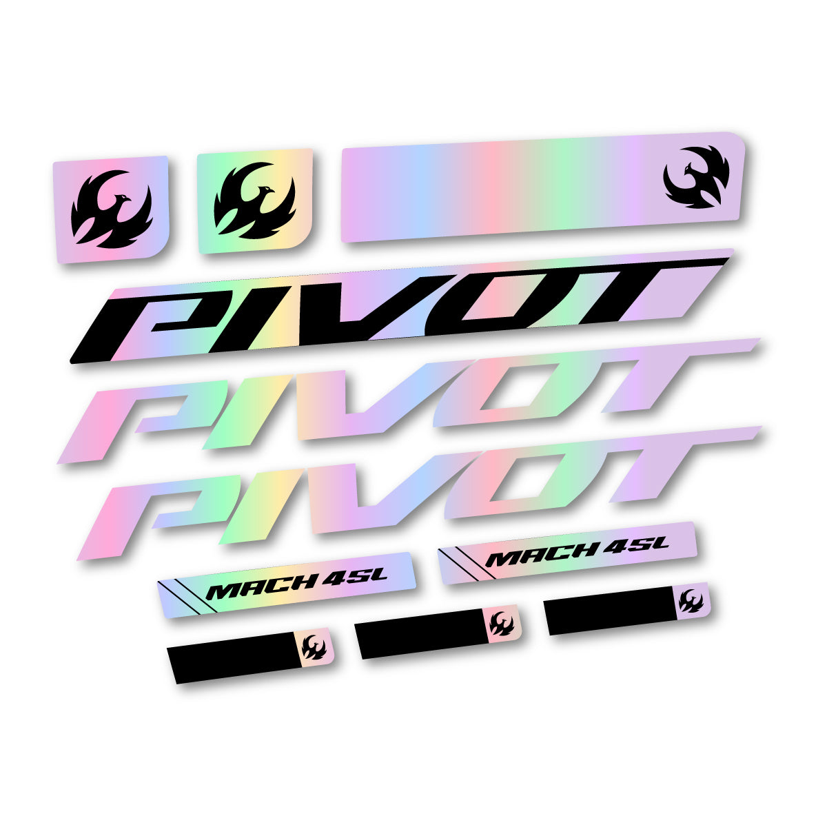 Stickers compatibles Pivot Mach 4 SL 2026 pour cadre – autocollants vinyle - Holographique