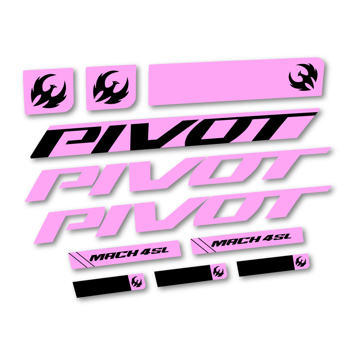 Stickers compatibles Pivot Mach 4 SL 2026 pour cadre – autocollants vinyle - Lilas Clair