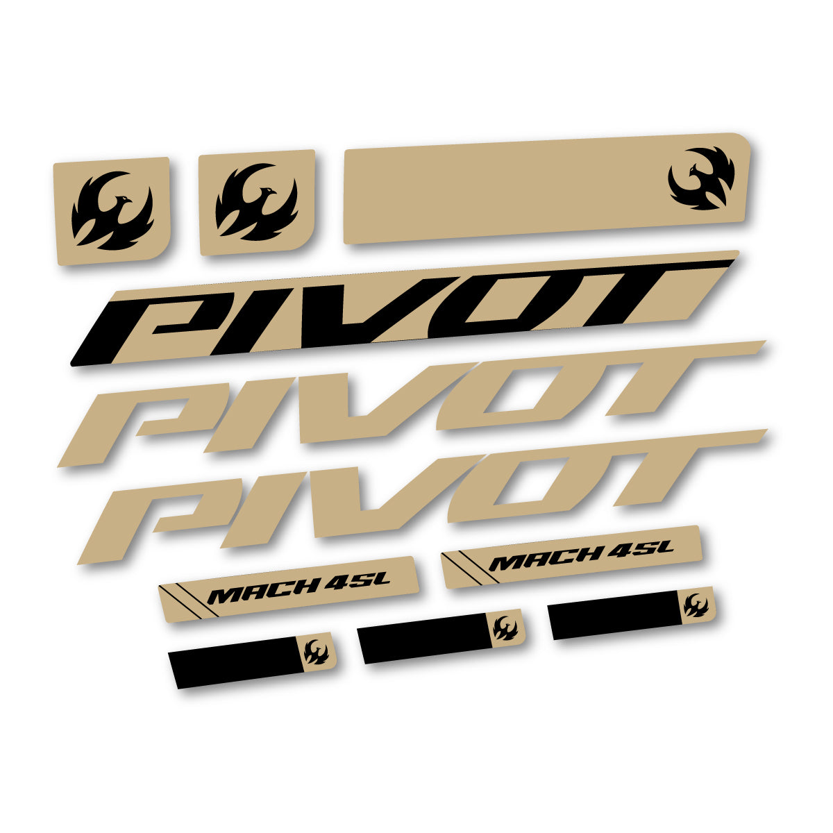 Stickers compatibles Pivot Mach 4 SL 2026 pour cadre – autocollants vinyle - Sable
