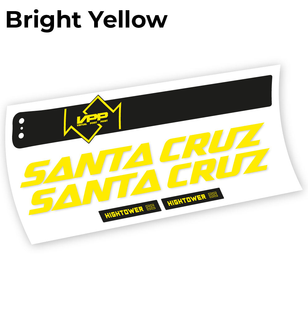 Stickers Santa Cruz Hightower CC 2020 compatibles Autocollants cadre
