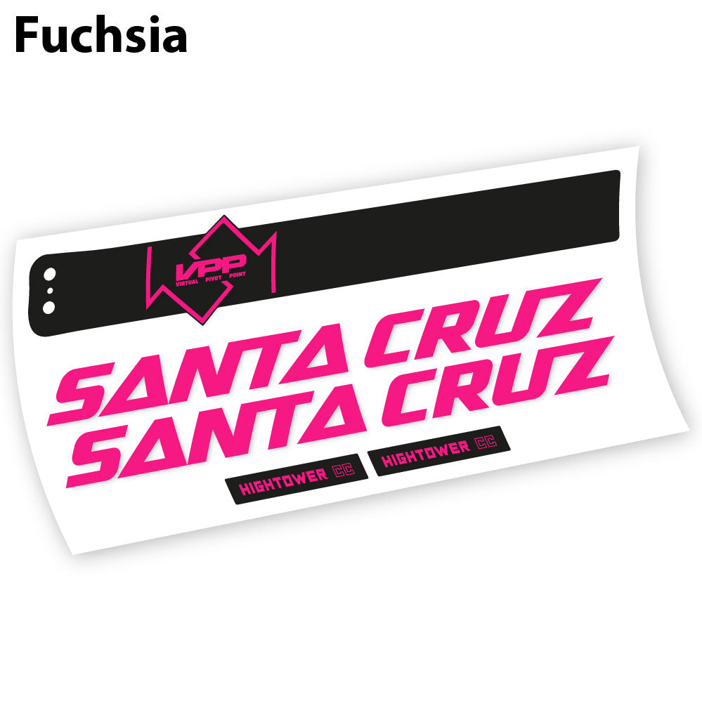 Stickers Santa Cruz Hightower CC 2020 compatibles Autocollants cadre