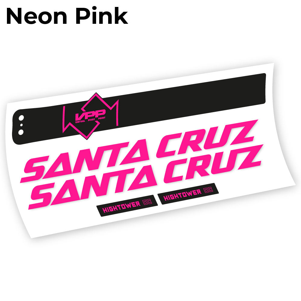 Stickers Santa Cruz Hightower CC 2020 compatibles Autocollants cadre