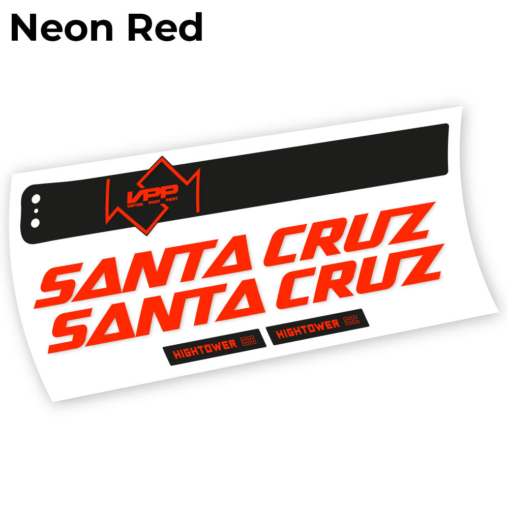 Stickers Santa Cruz Hightower CC 2020 compatibles Autocollants cadre