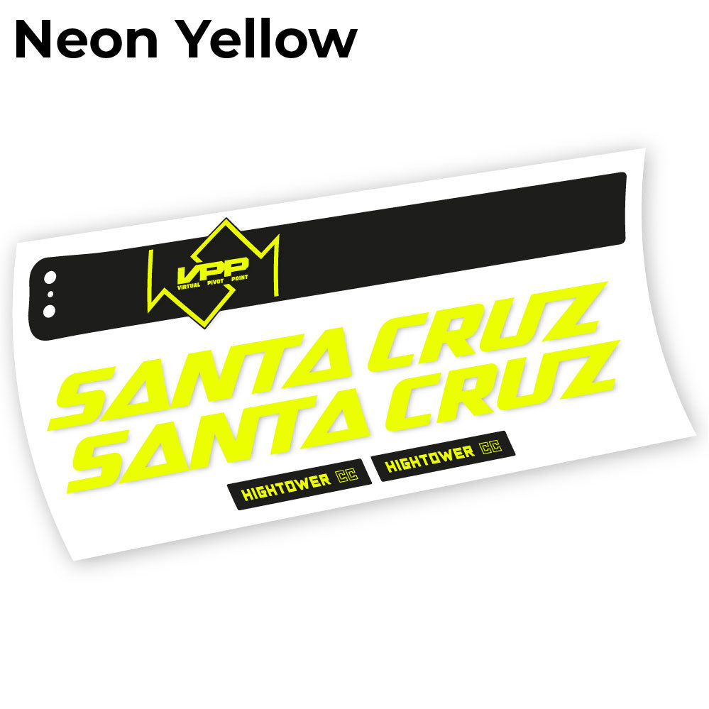 Stickers Santa Cruz Hightower CC 2020 compatibles Autocollants cadre