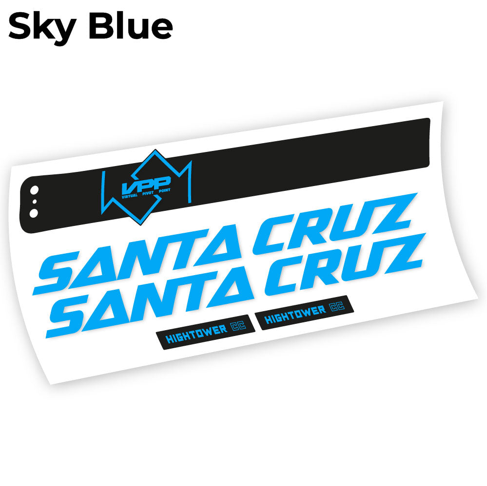 Stickers Santa Cruz Hightower CC 2020 compatibles Autocollants cadre