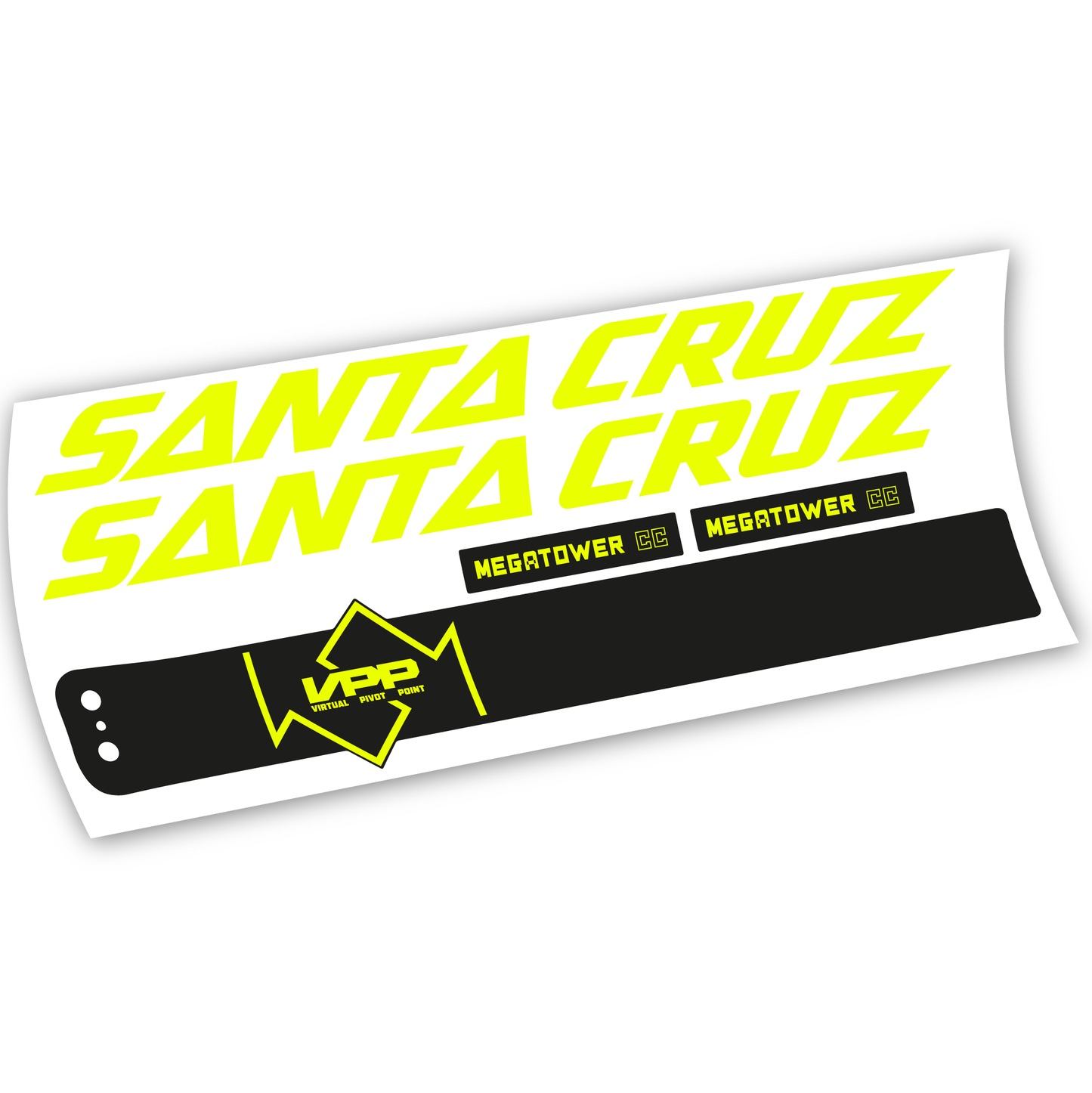 Stickers Santa Cruz Megatower CC 2020 compatibles Autocollants cadre