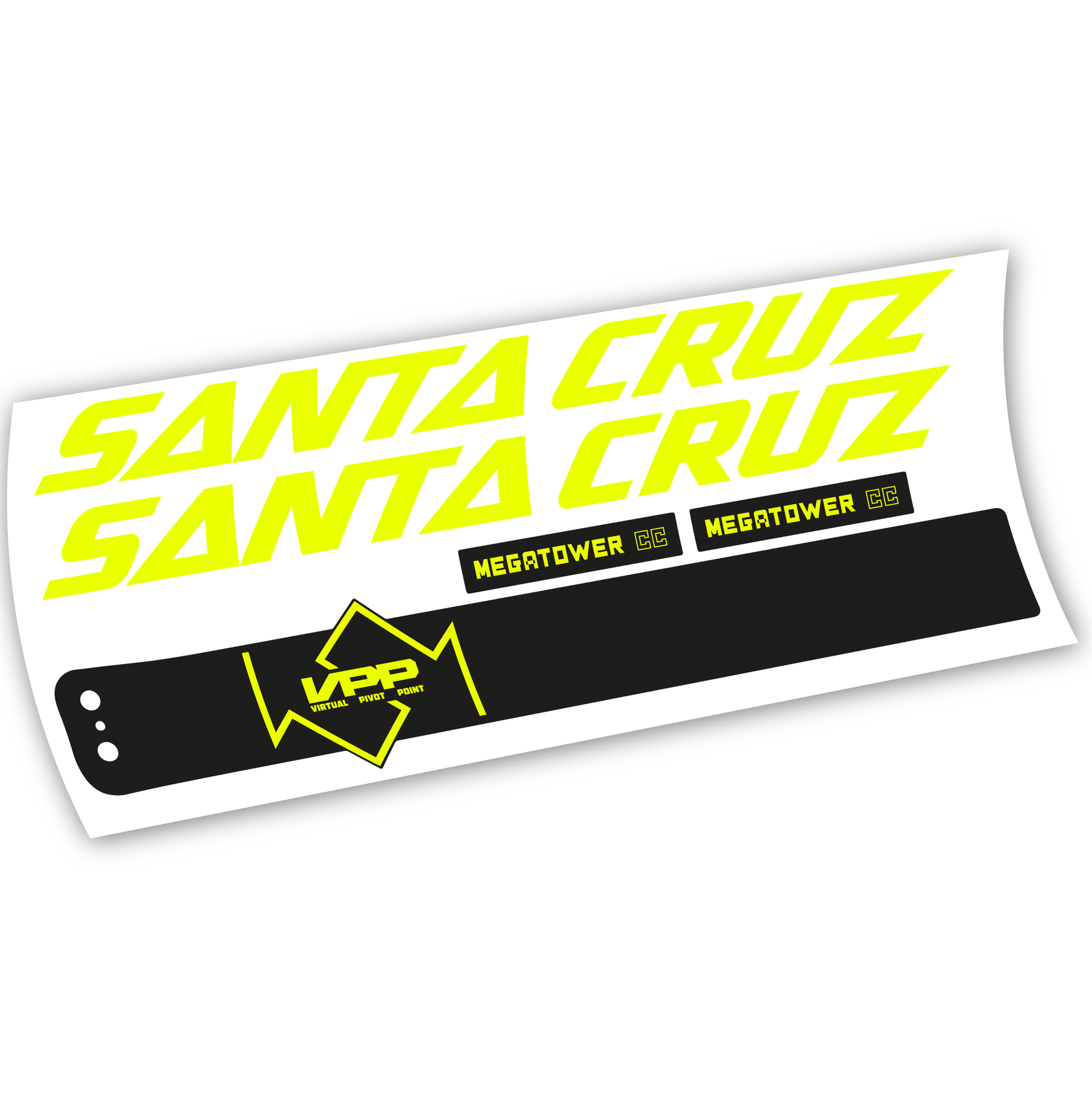 Stickers Santa Cruz Megatower CC 2020 compatibles Autocollants cadre