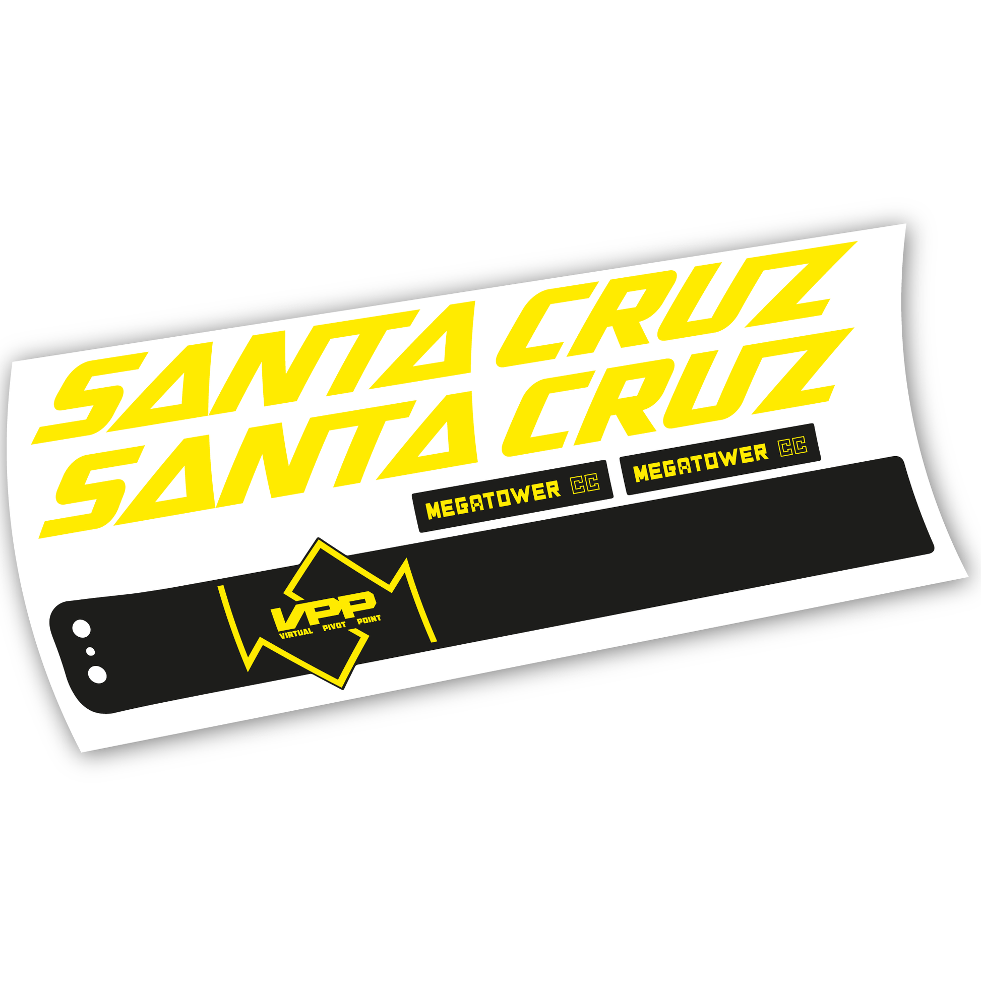 Stickers Santa Cruz Megatower CC 2020 compatibles Autocollants cadre