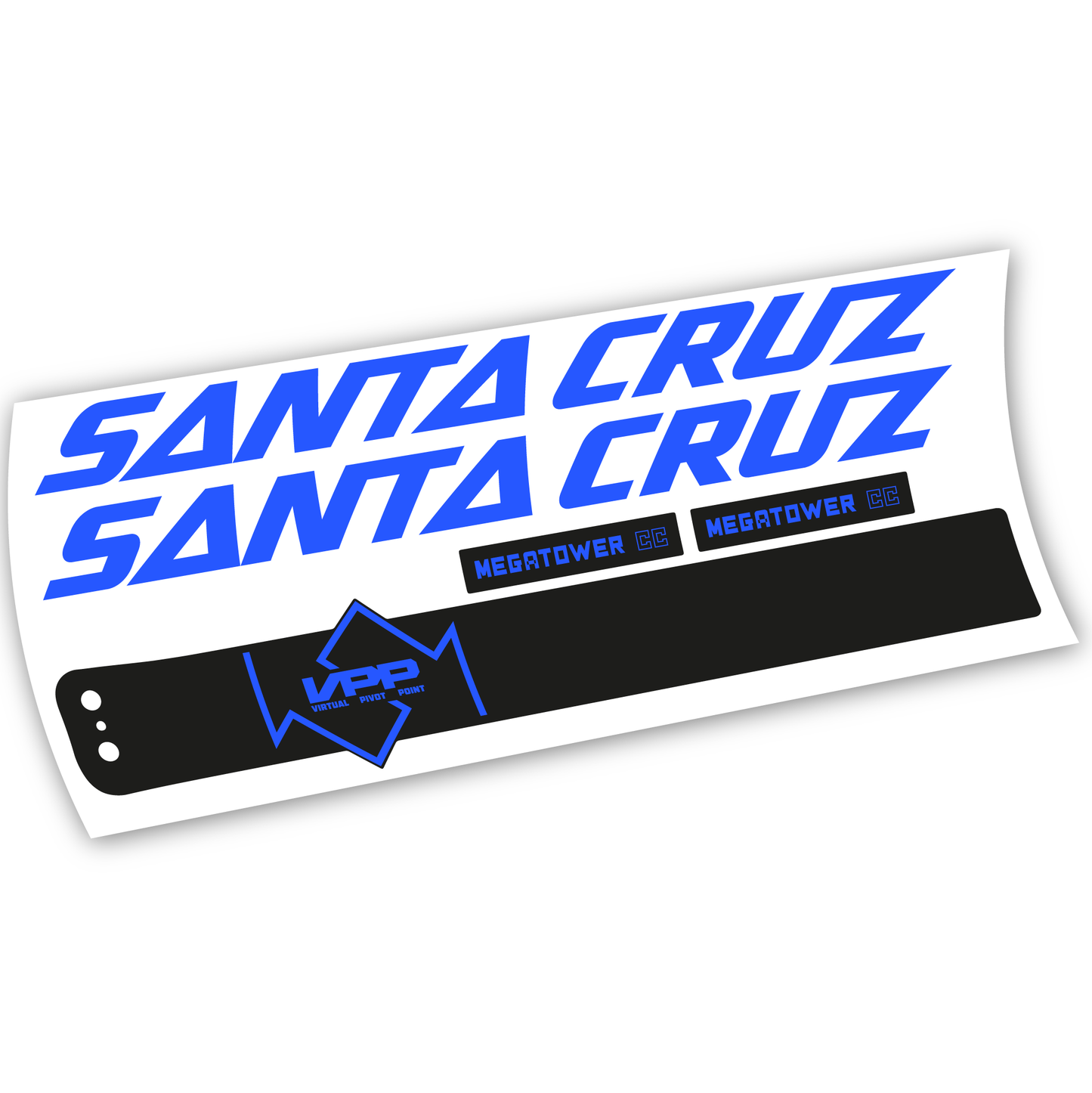 Stickers Santa Cruz Megatower CC 2020 compatibles Autocollants cadre