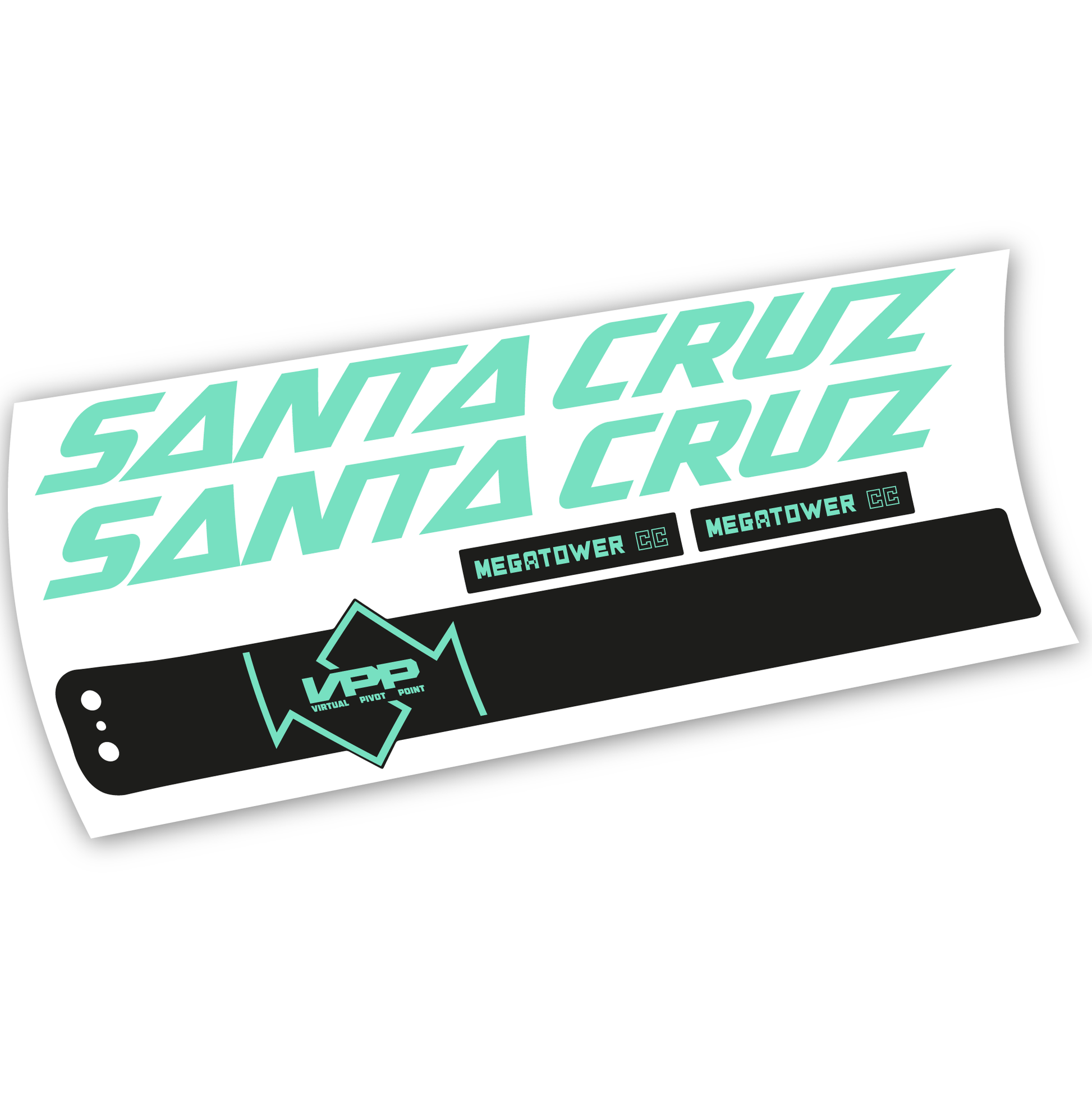 Stickers Santa Cruz Megatower CC 2020 compatibles Autocollants cadre