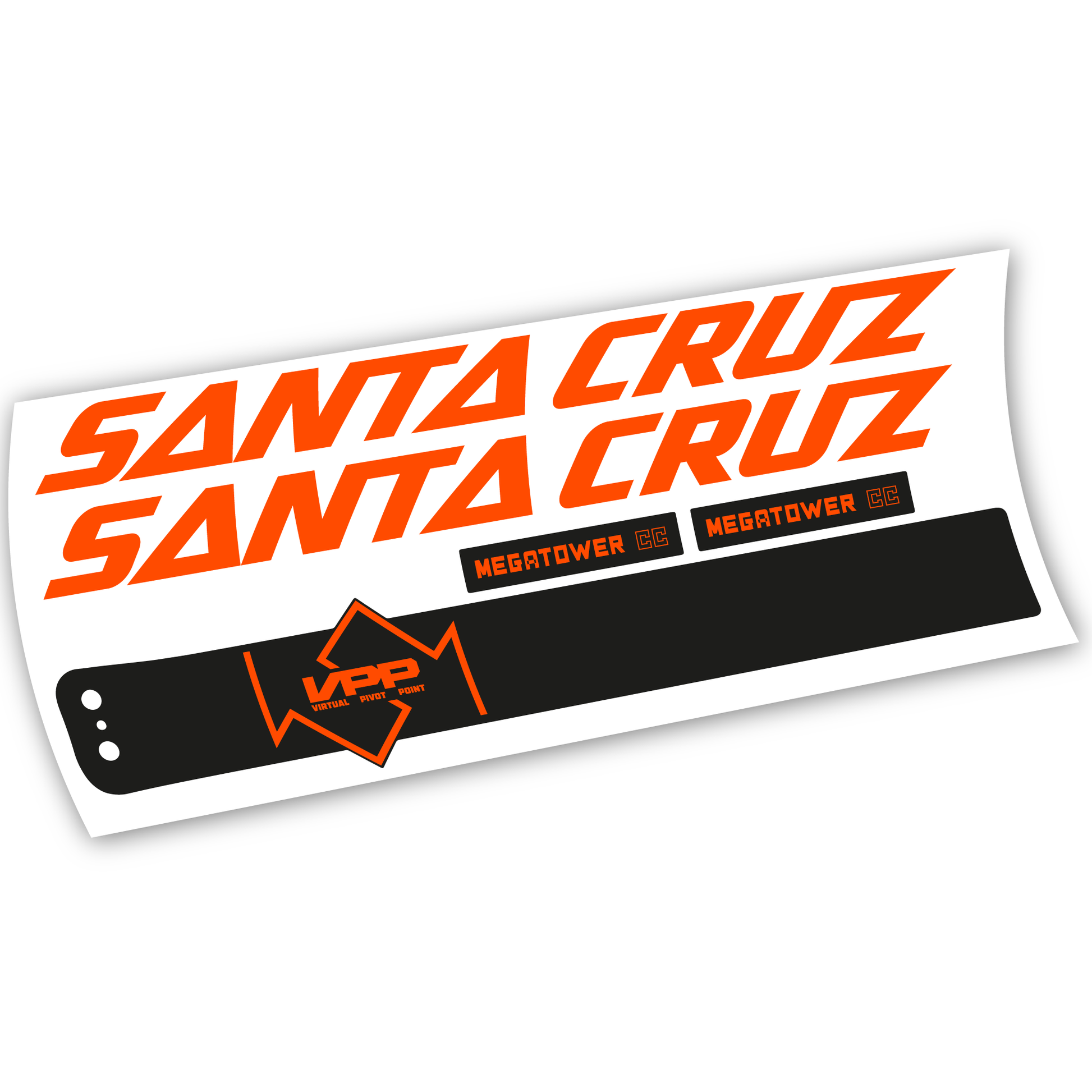 Stickers Santa Cruz Megatower CC 2020 compatibles Autocollants cadre