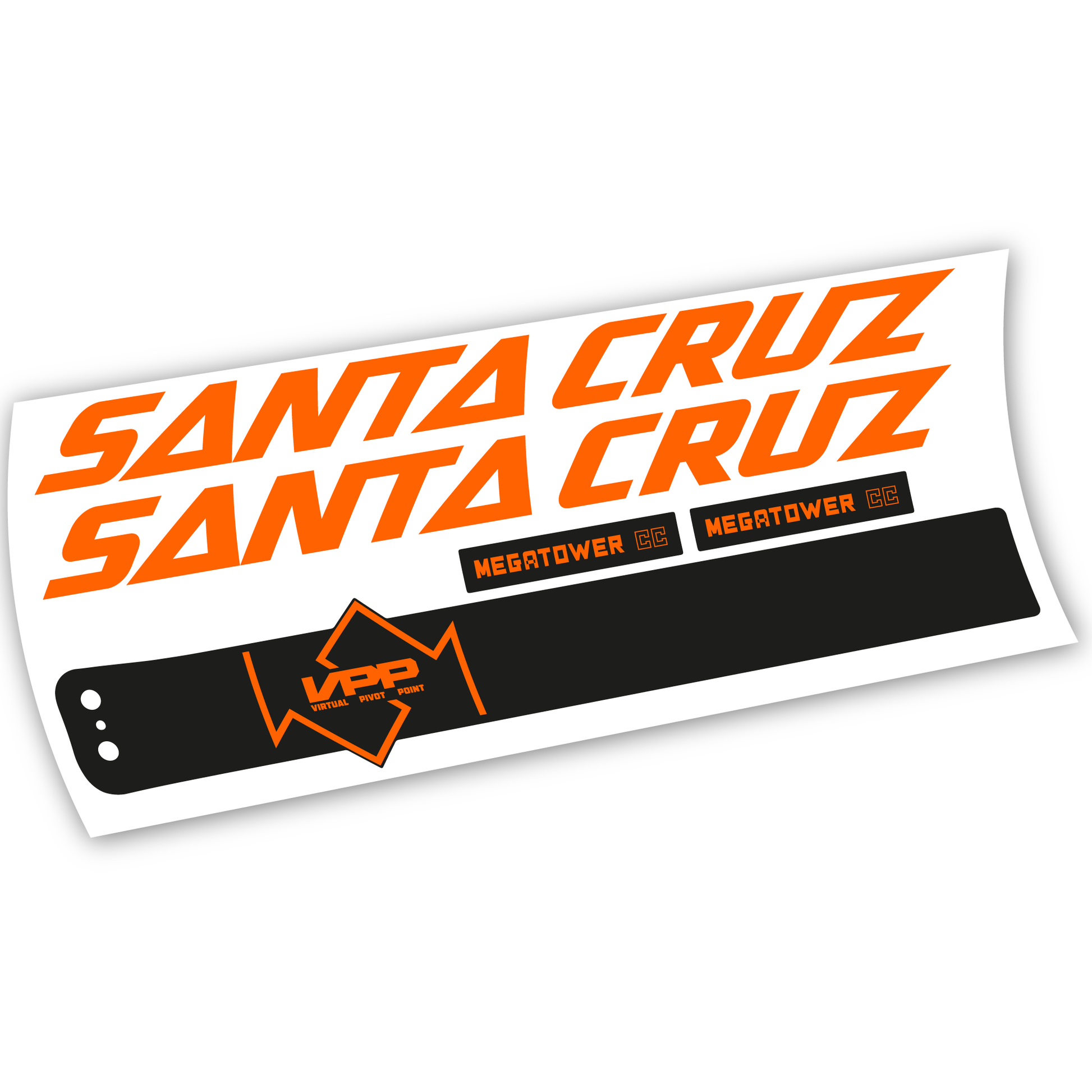Stickers Santa Cruz Megatower CC 2020 compatibles Autocollants cadre