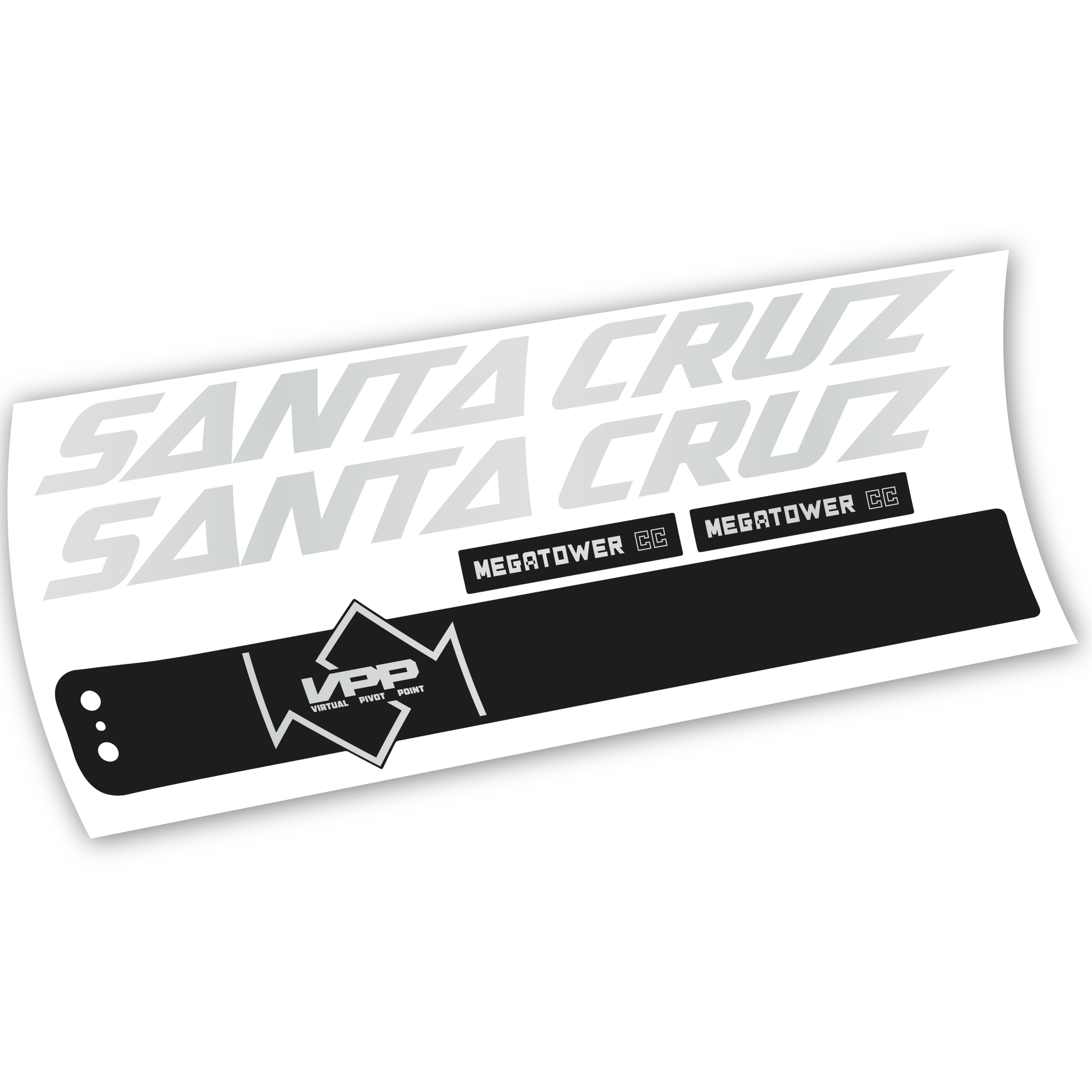 Stickers Santa Cruz Megatower CC 2020 compatibles Autocollants cadre