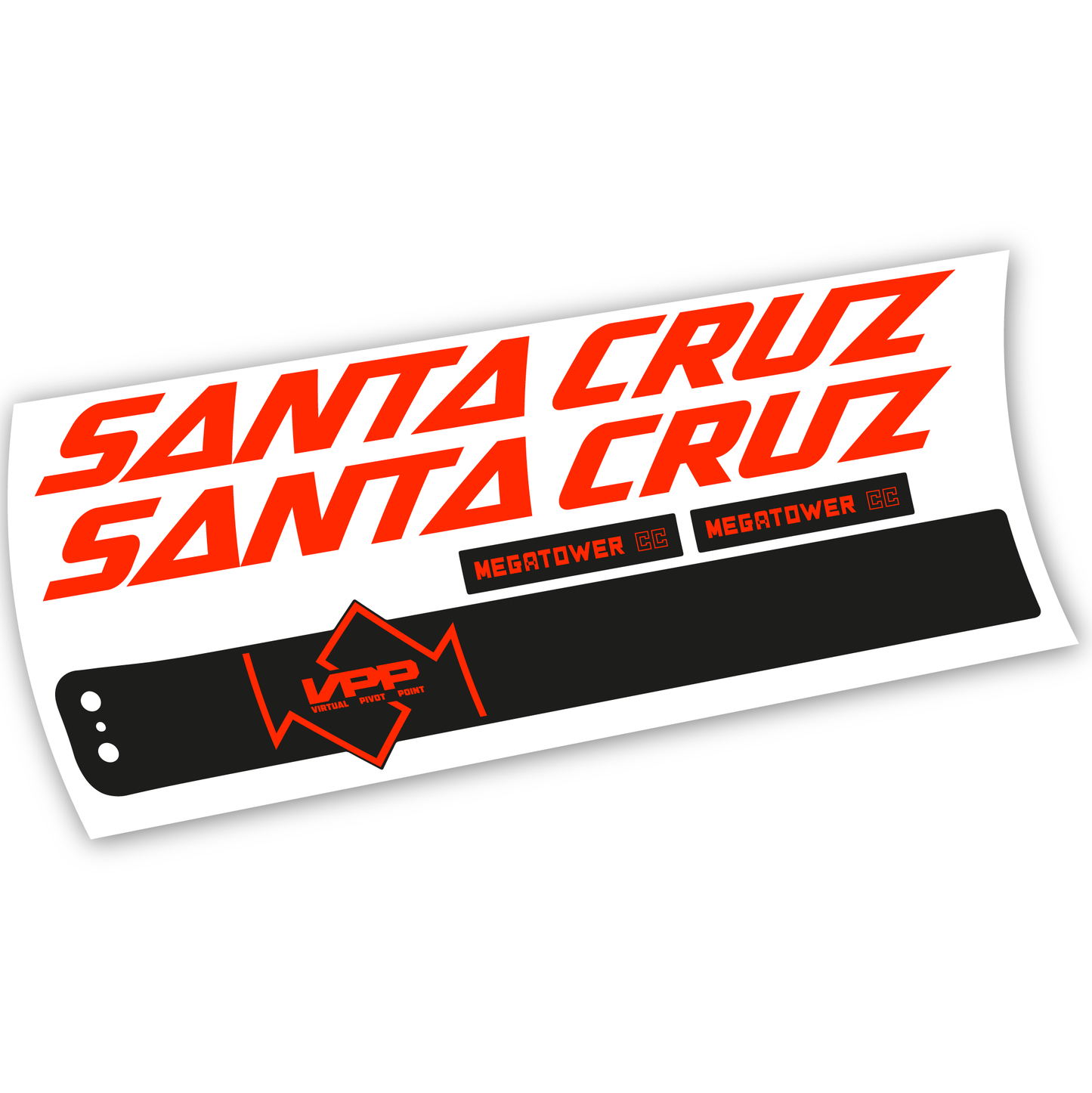 Stickers Santa Cruz Megatower CC 2020 compatibles Autocollants cadre