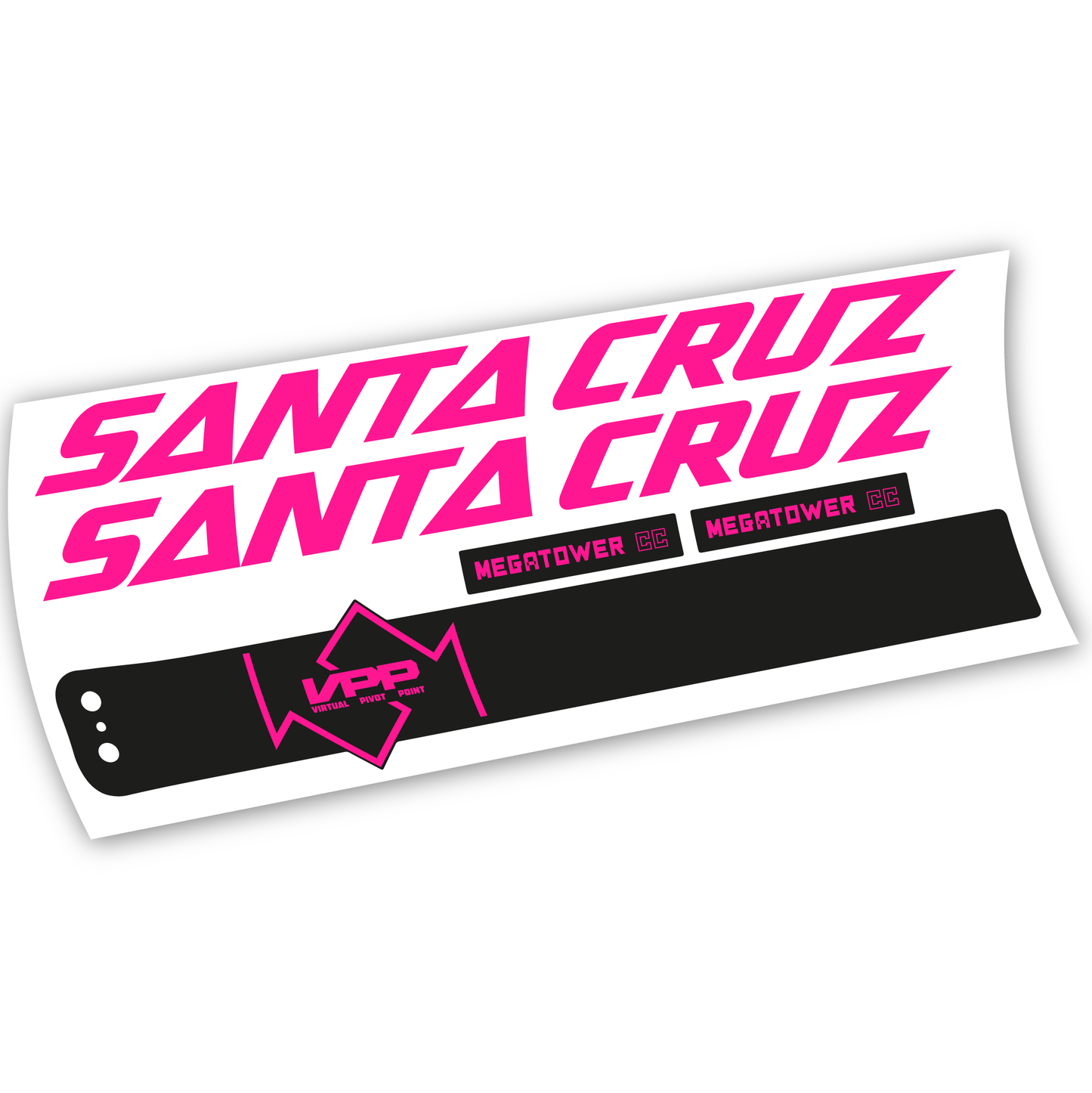 Stickers Santa Cruz Megatower CC 2020 compatibles Autocollants cadre