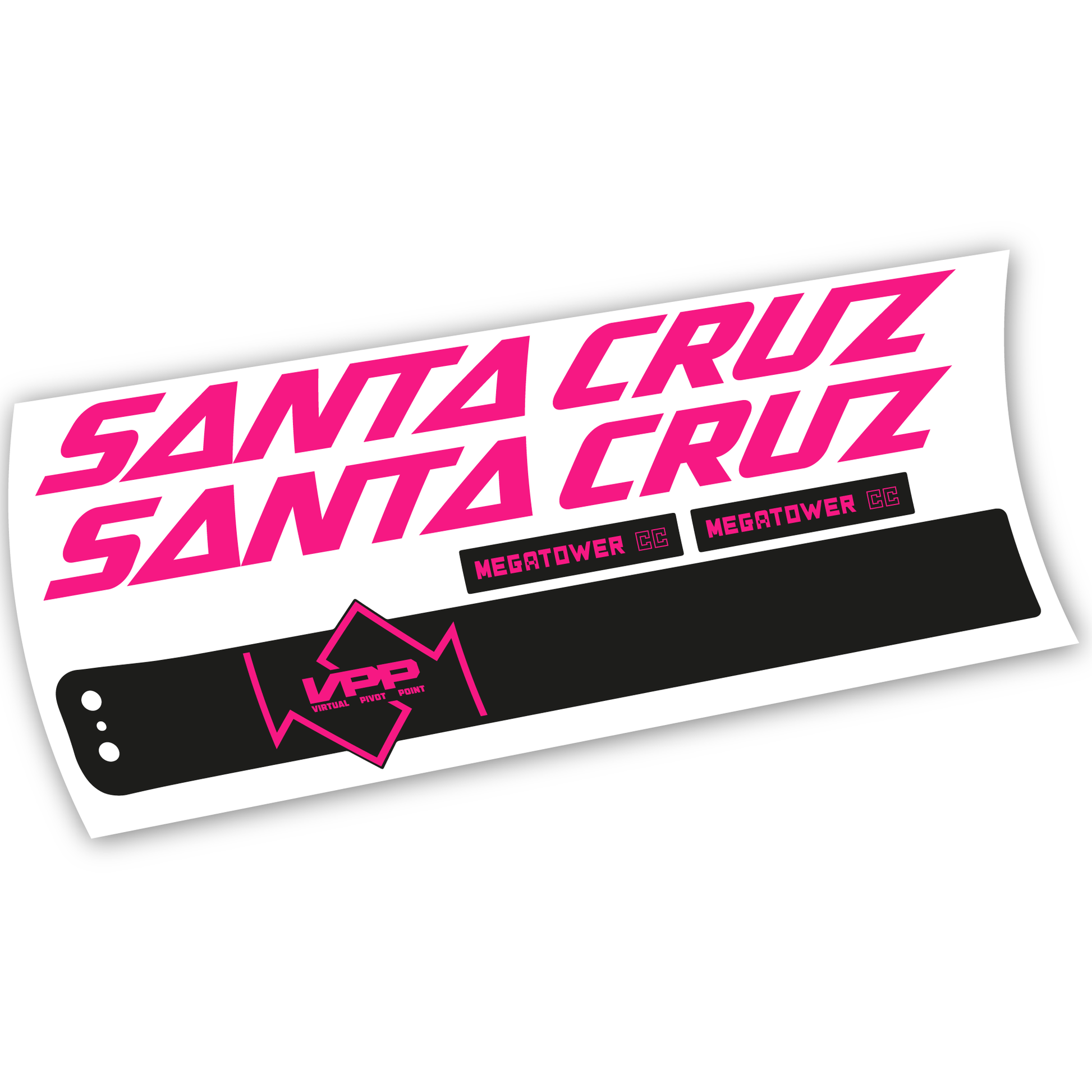 Stickers Santa Cruz Megatower CC 2020 compatibles Autocollants cadre
