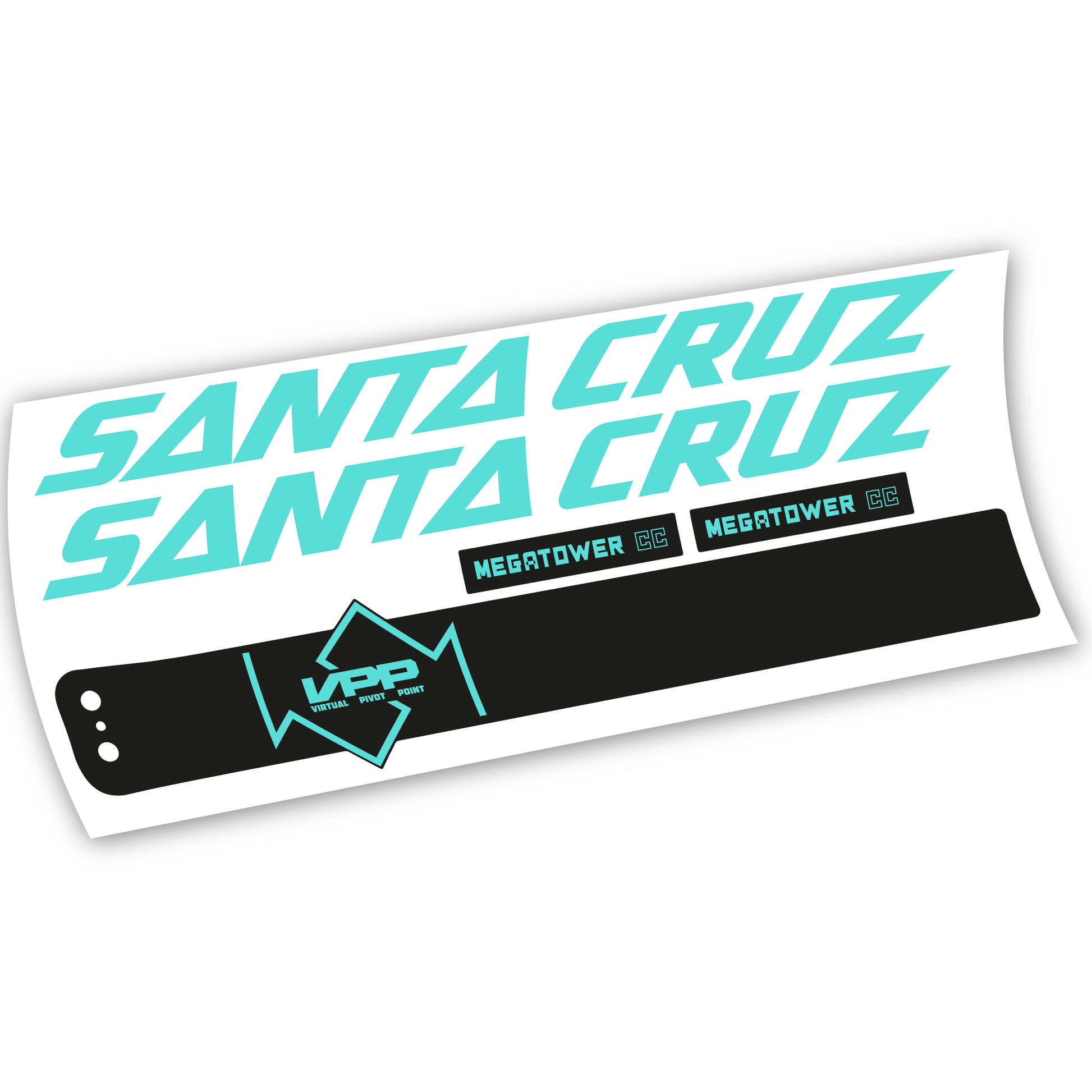 Stickers Santa Cruz Megatower CC 2020 compatibles Autocollants cadre