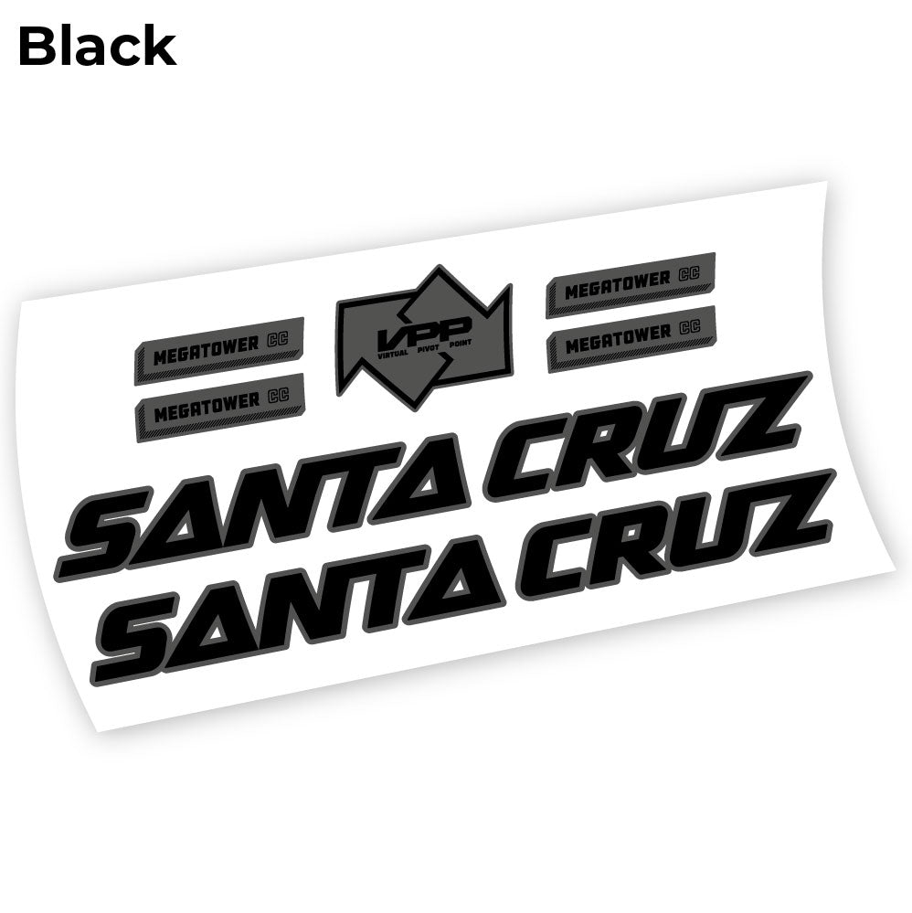 Stickers Santa Cruz Megatower 2021 compatibles Autocollants cadre