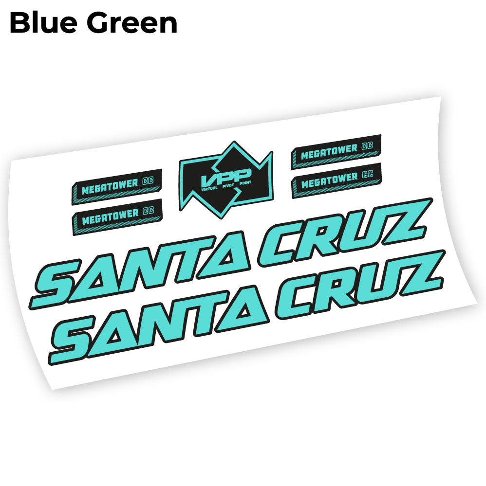 Stickers Santa Cruz Megatower 2021 compatibles Autocollants cadre