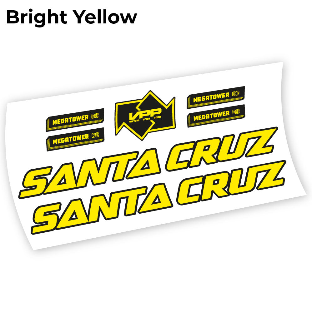Stickers Santa Cruz Megatower 2021 compatibles Autocollants cadre