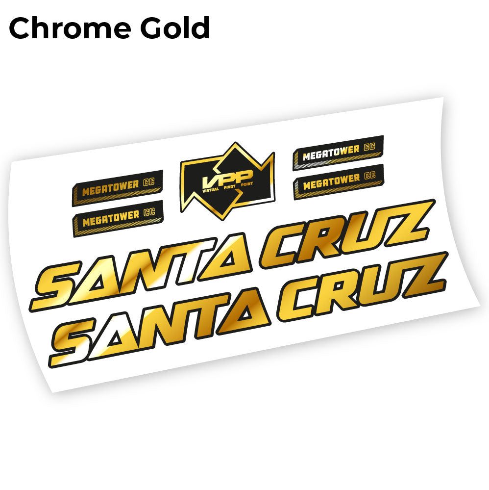 Stickers Santa Cruz Megatower 2021 compatibles Autocollants cadre