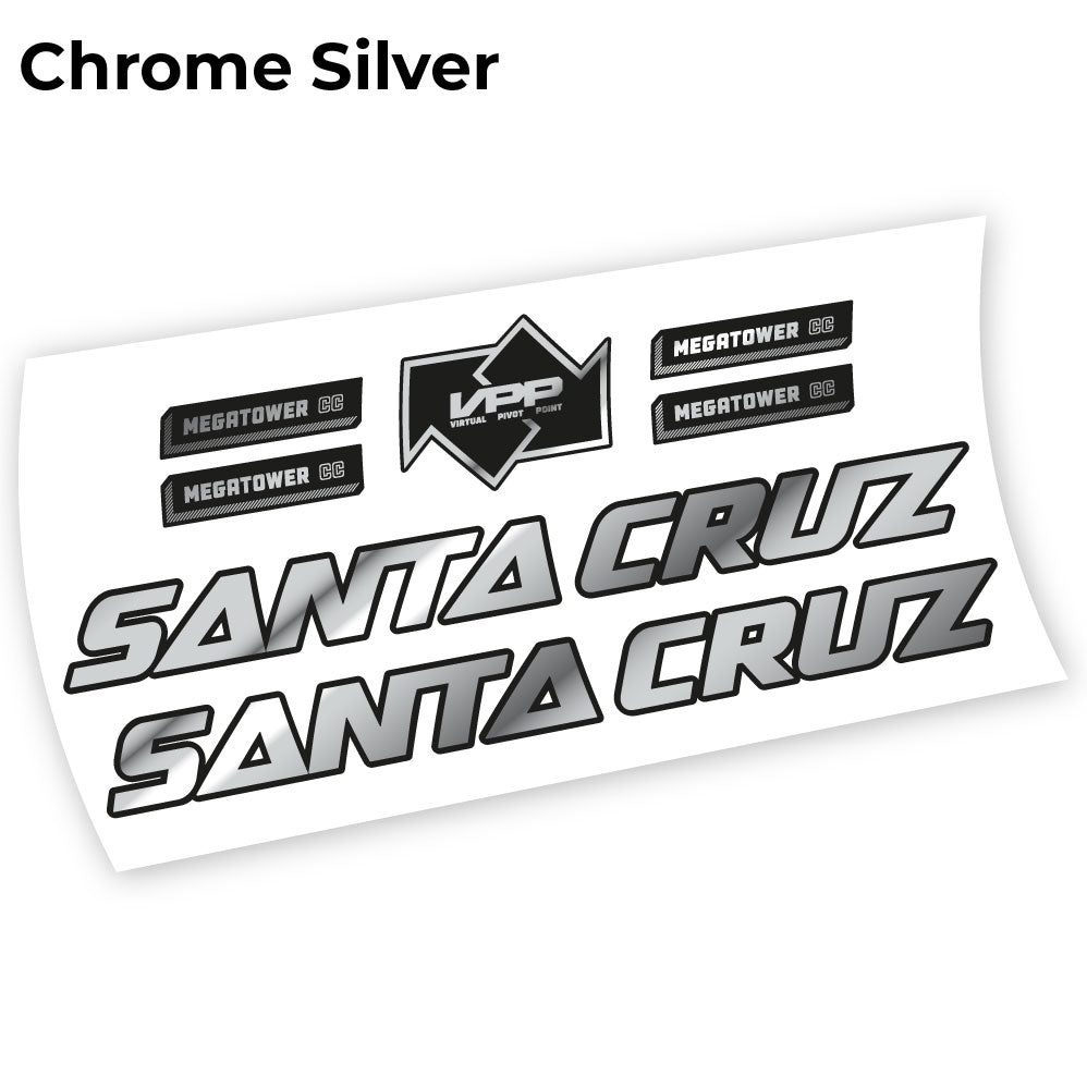 Stickers Santa Cruz Megatower 2021 compatibles Autocollants cadre