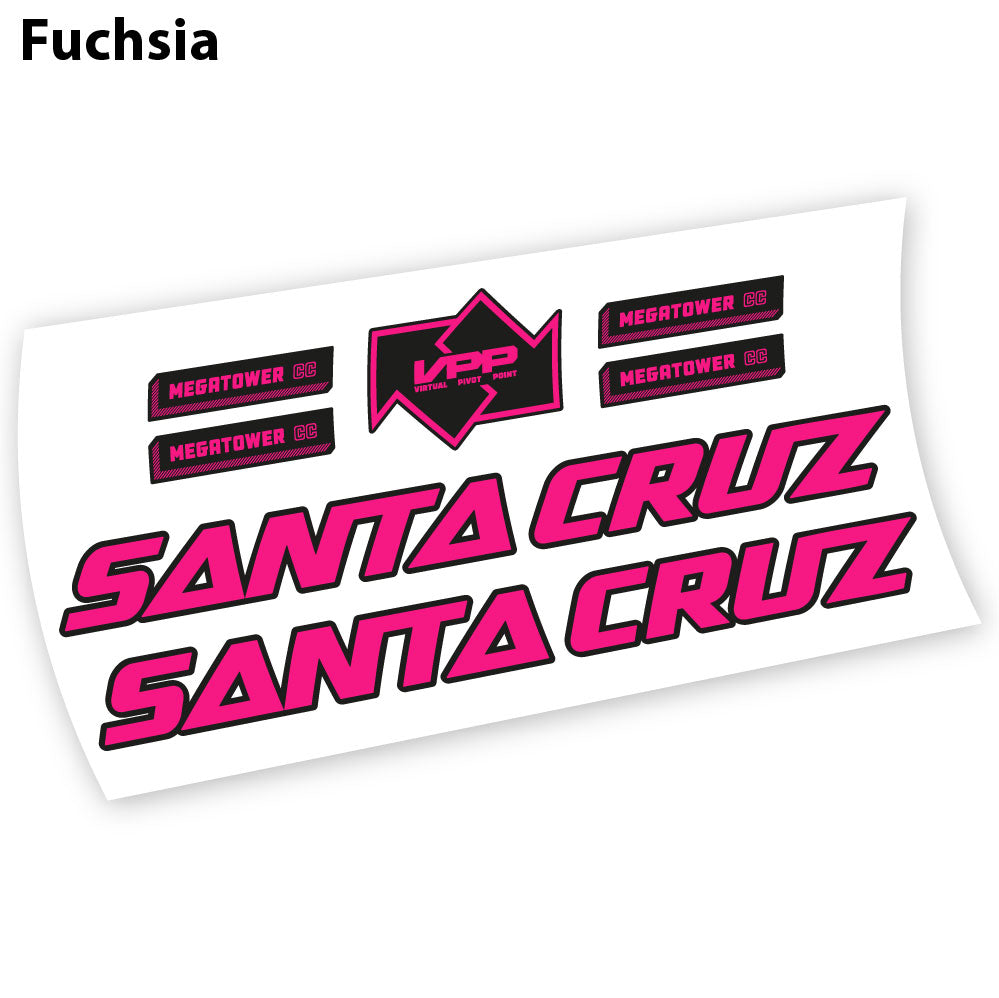 Stickers Santa Cruz Megatower 2021 compatibles Autocollants cadre