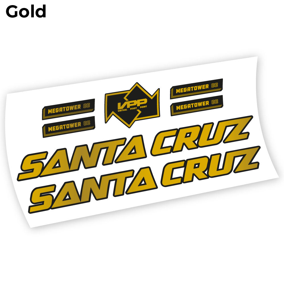 Stickers Santa Cruz Megatower 2021 compatibles Autocollants cadre