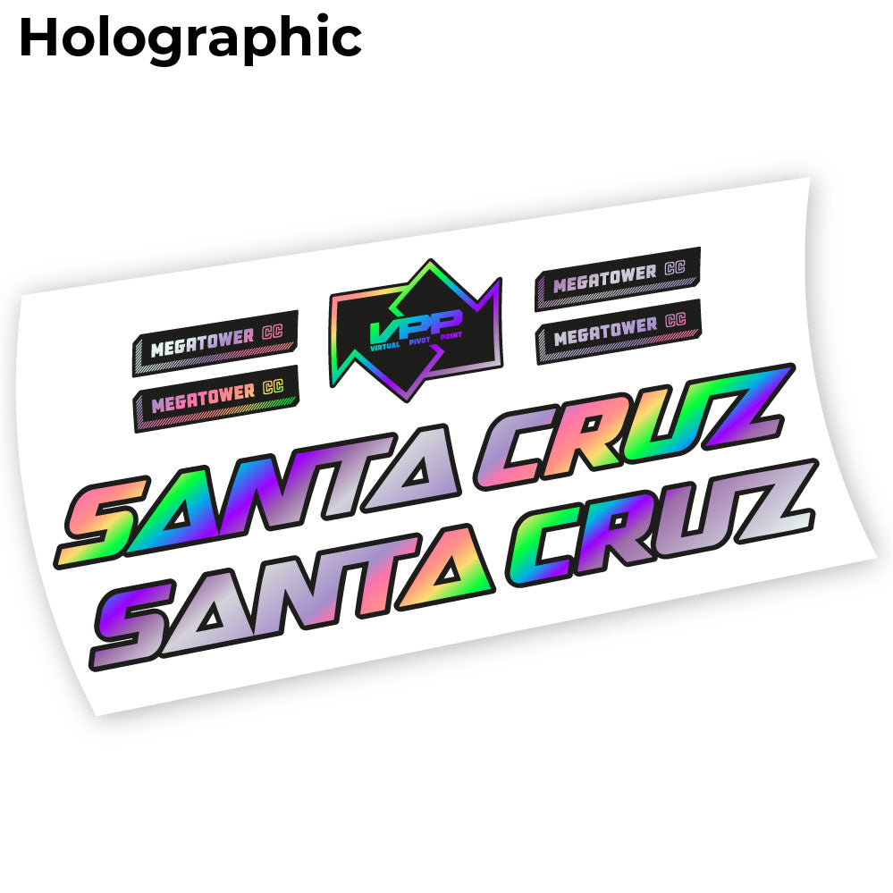 Stickers Santa Cruz Megatower 2021 compatibles Autocollants cadre