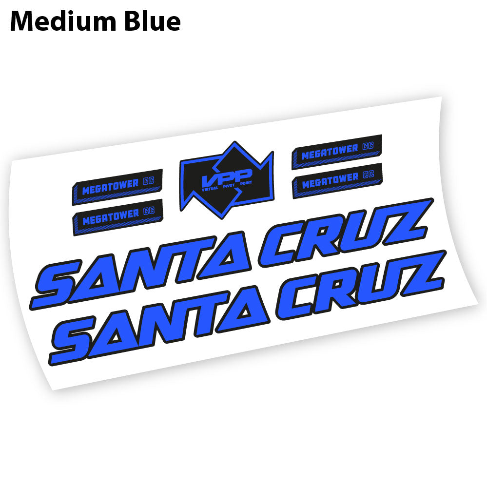 Stickers Santa Cruz Megatower 2021 compatibles Autocollants cadre