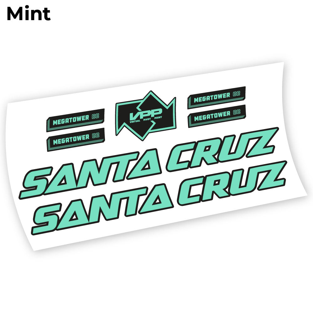 Stickers Santa Cruz Megatower 2021 compatibles Autocollants cadre