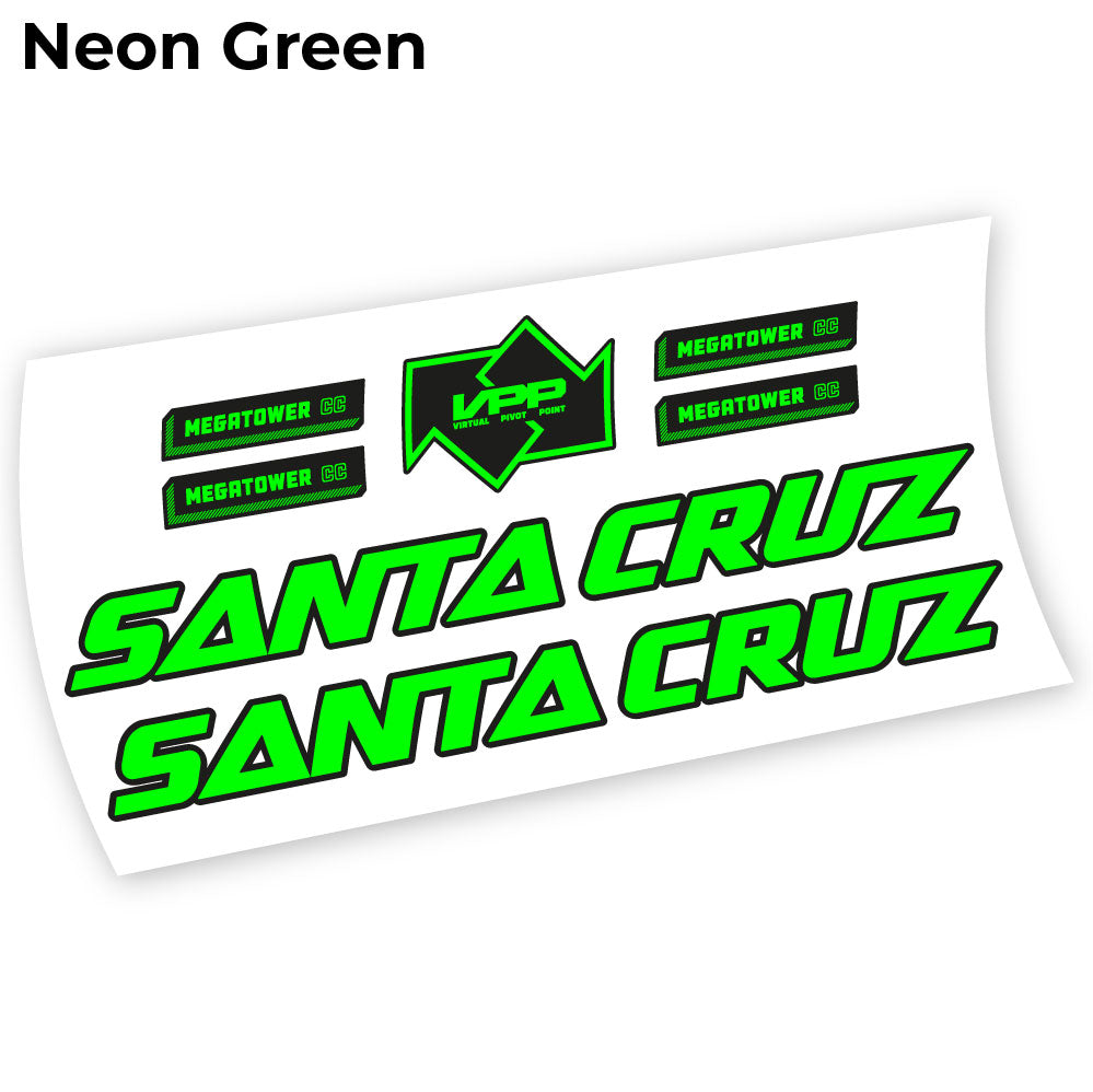 Stickers Santa Cruz Megatower 2021 compatibles Autocollants cadre