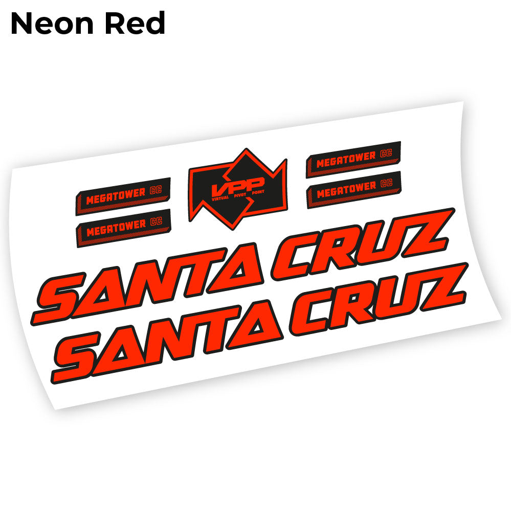 Stickers Santa Cruz Megatower 2021 compatibles Autocollants cadre