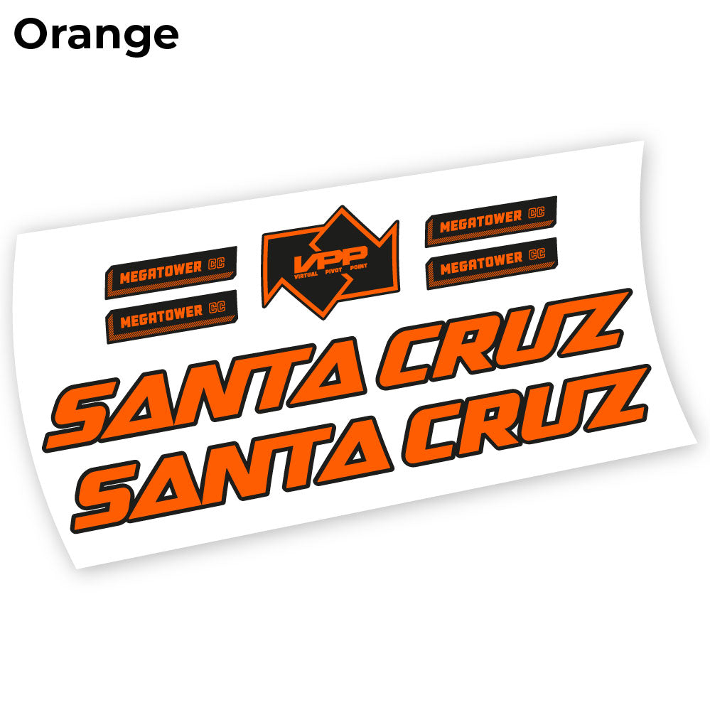 Stickers Santa Cruz Megatower 2021 compatibles Autocollants cadre
