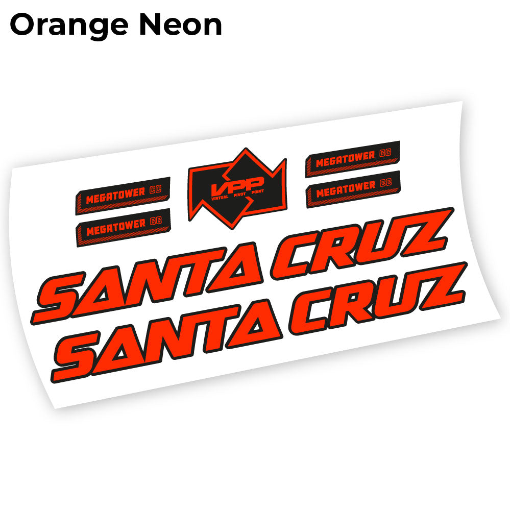 Stickers Santa Cruz Megatower 2021 compatibles Autocollants cadre