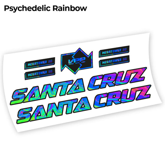 Stickers Santa Cruz Megatower 2021 compatibles Autocollants cadre
