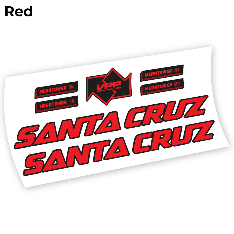Stickers Santa Cruz Megatower 2021 compatibles Autocollants cadre