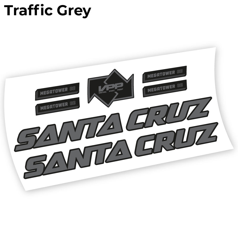 Stickers Santa Cruz Megatower 2021 compatibles Autocollants cadre