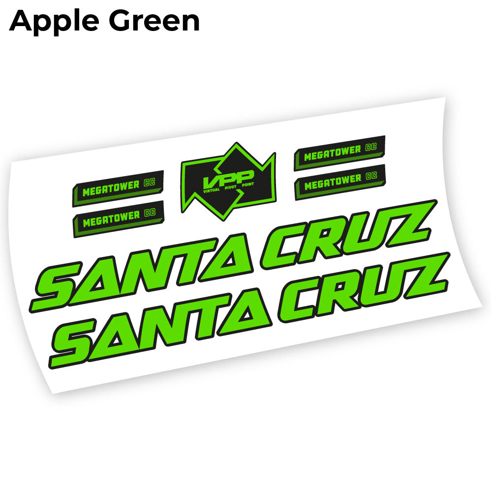 Stickers Santa Cruz Megatower 2021 compatibles Autocollants cadre