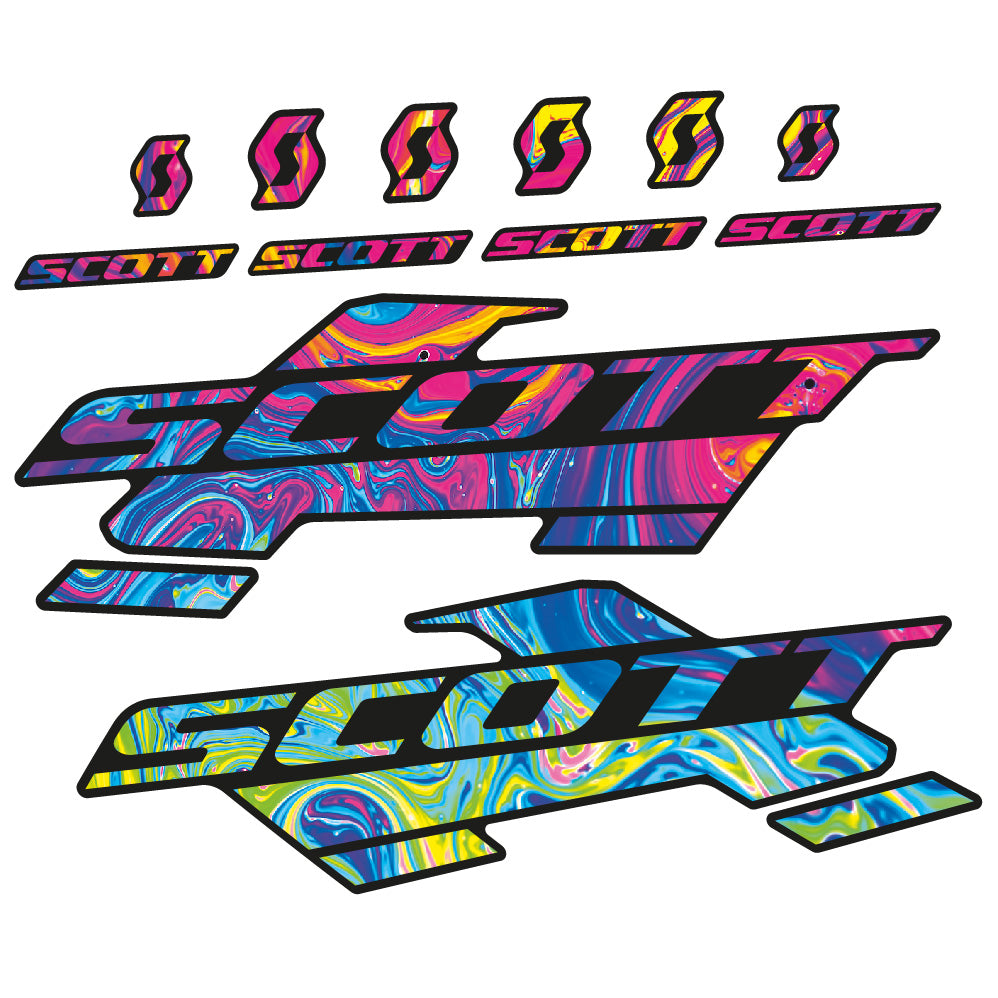 Stickers Scott Genius 710e 2016 compatibles Autocollants cadre Route