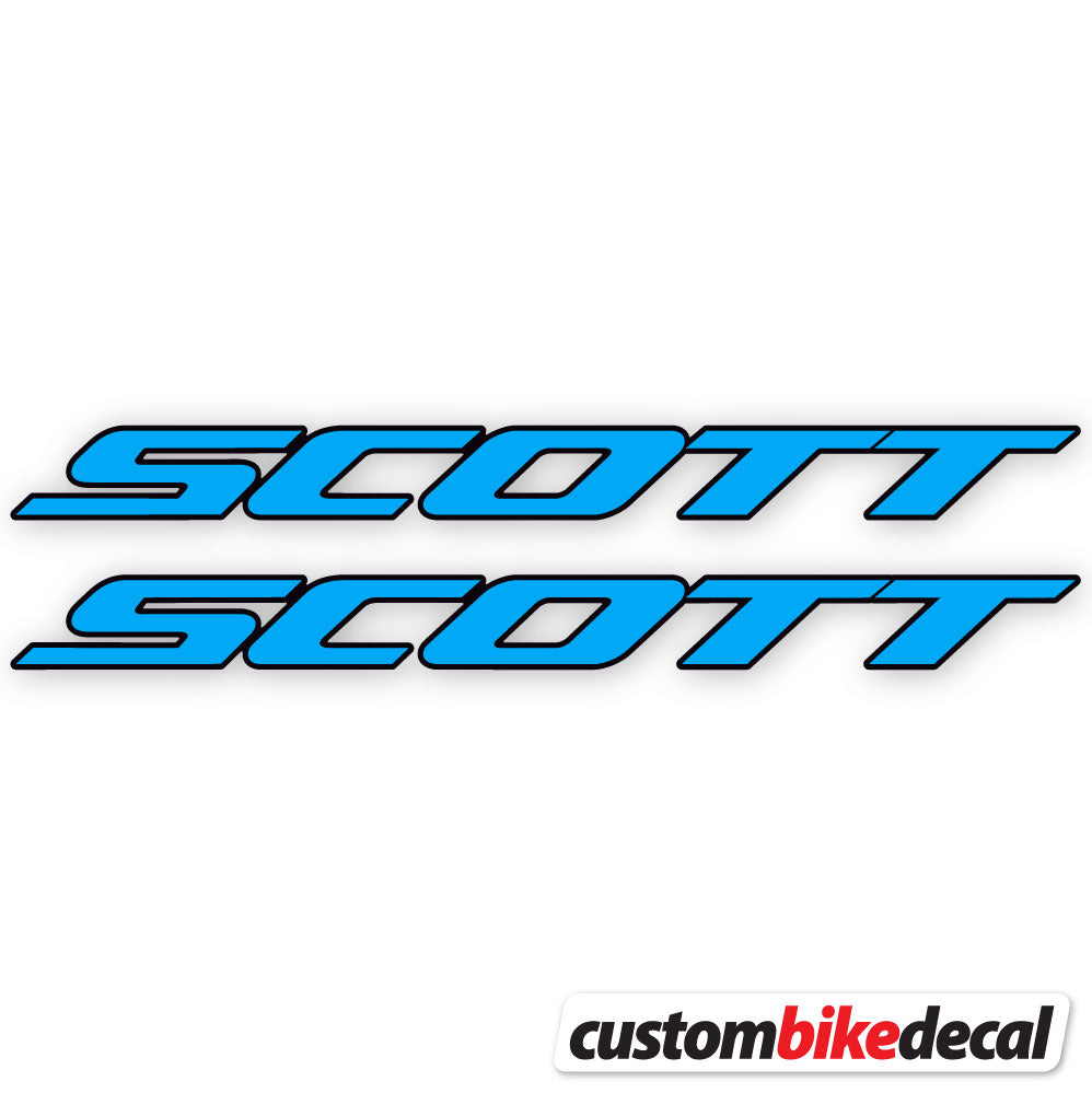 Sky Blue decal for Scott frame – bike sticker vinyl
