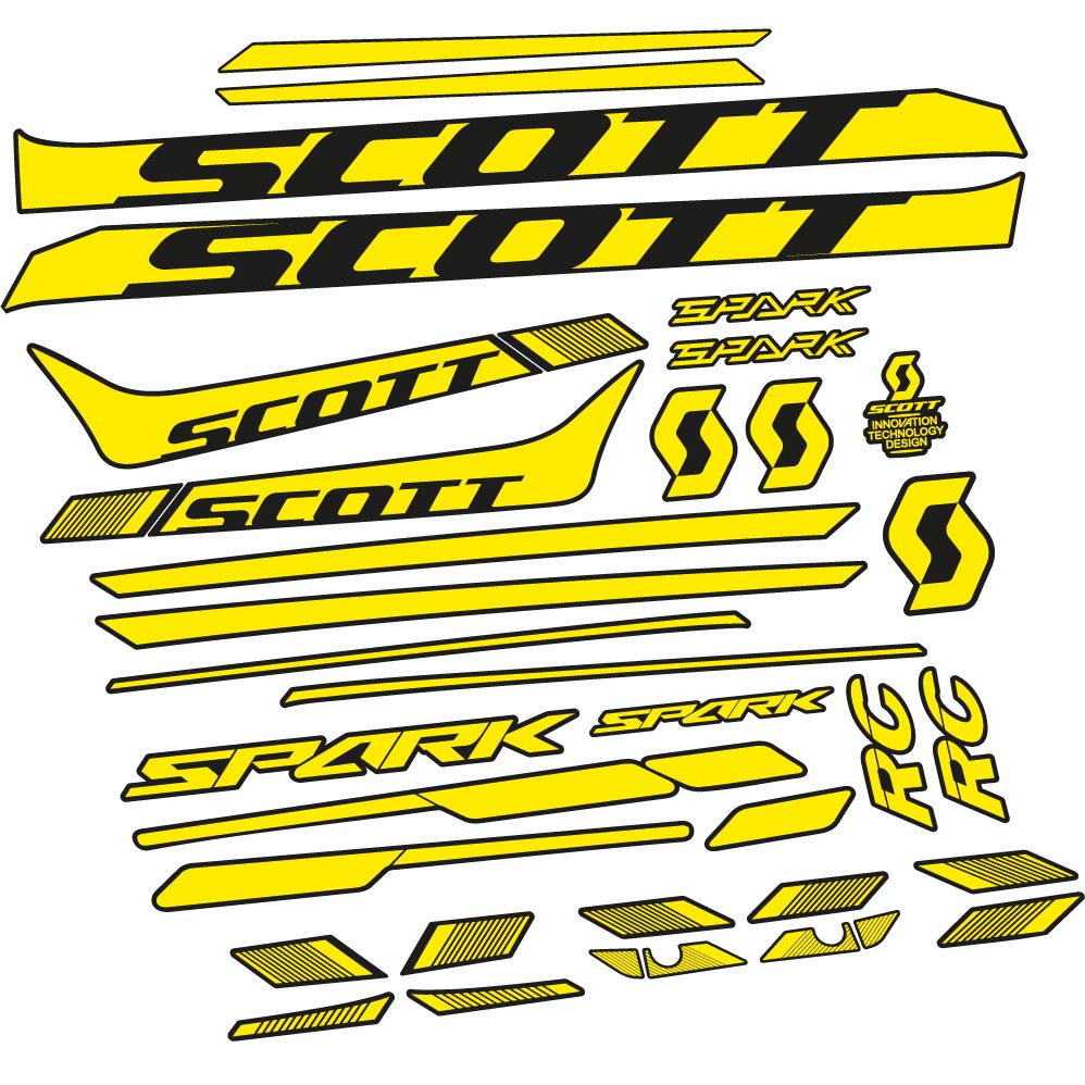 Stickers Scott Spark 930 2017, bicke compatibles Autocollants cadre Route
