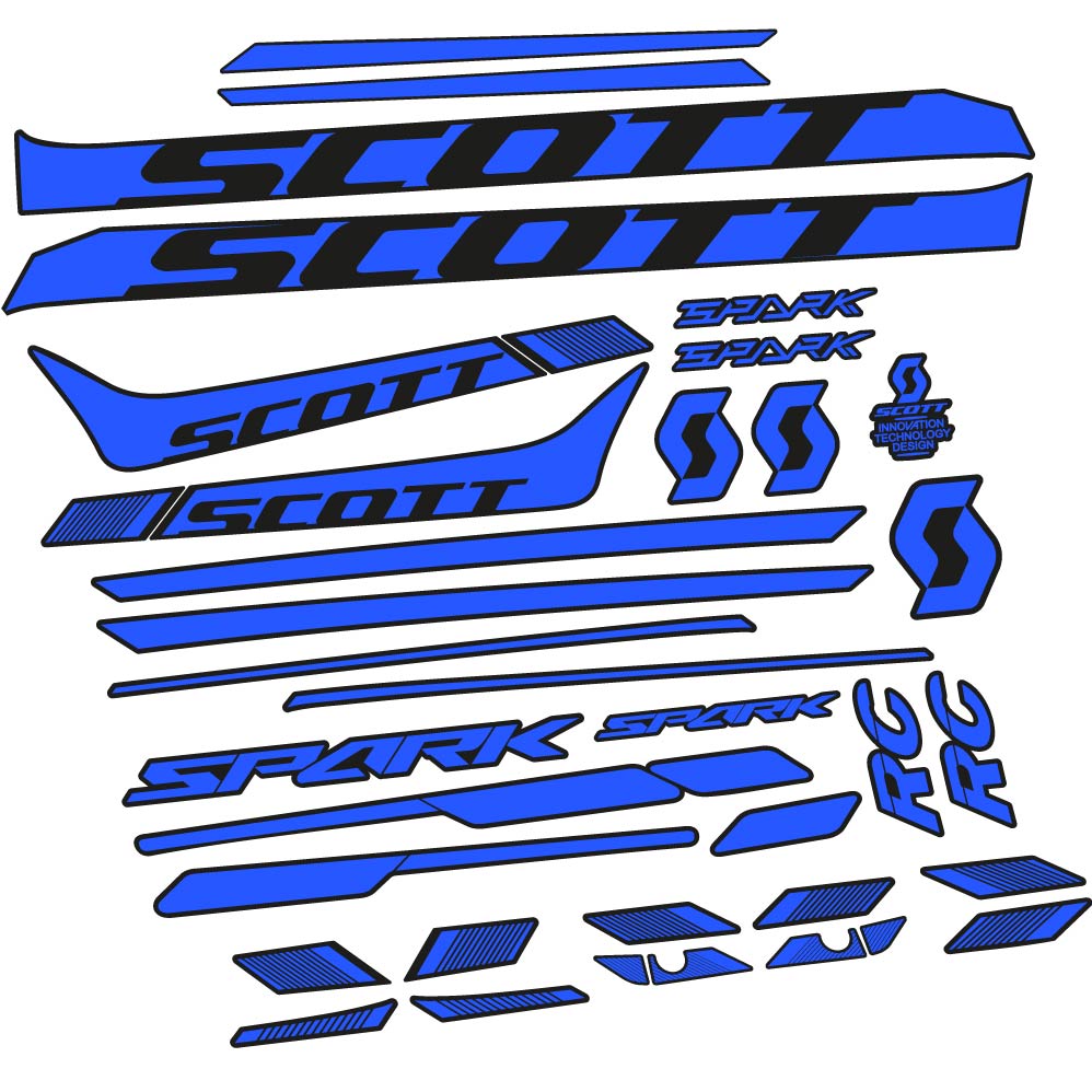 Stickers Scott Spark 930 2017, bicke compatibles Autocollants cadre Route