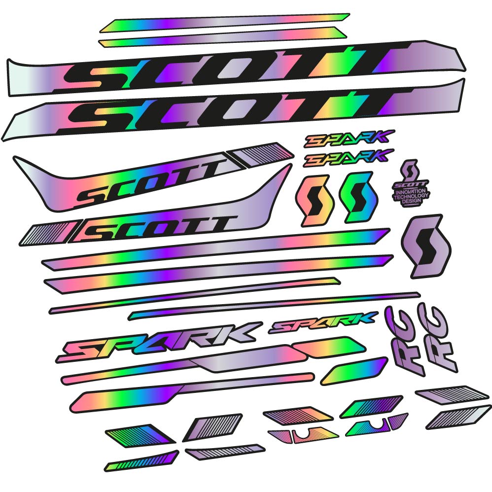 Stickers Scott Spark 930 2017, bicke compatibles Autocollants cadre Route