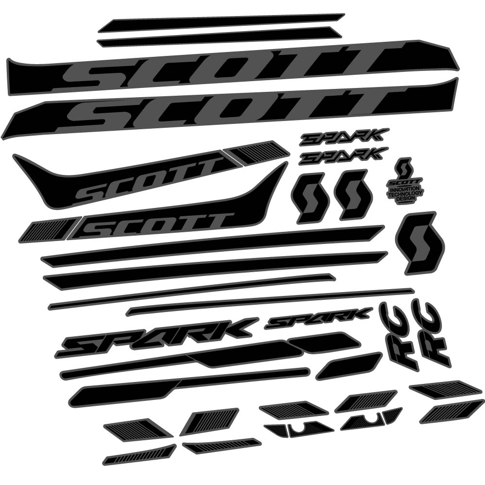 Stickers Scott Spark 930 2017, bicke compatibles Autocollants cadre Route