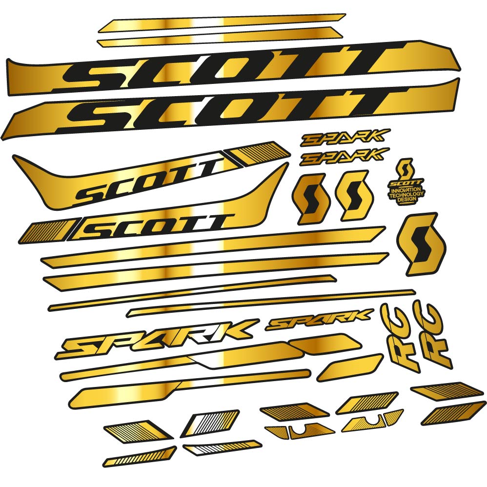 Stickers Scott Spark 930 2017, bicke compatibles Autocollants cadre Route