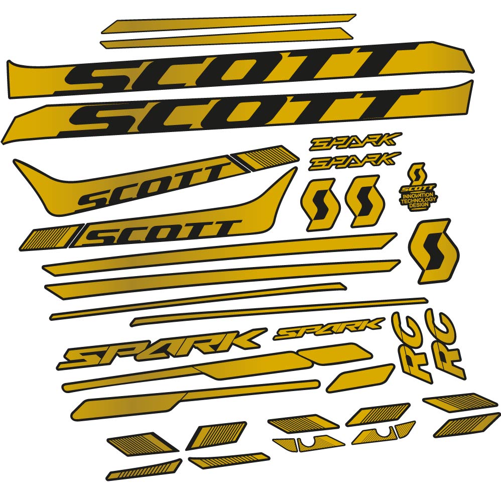 Stickers Scott Spark 930 2017, bicke compatibles Autocollants cadre Route