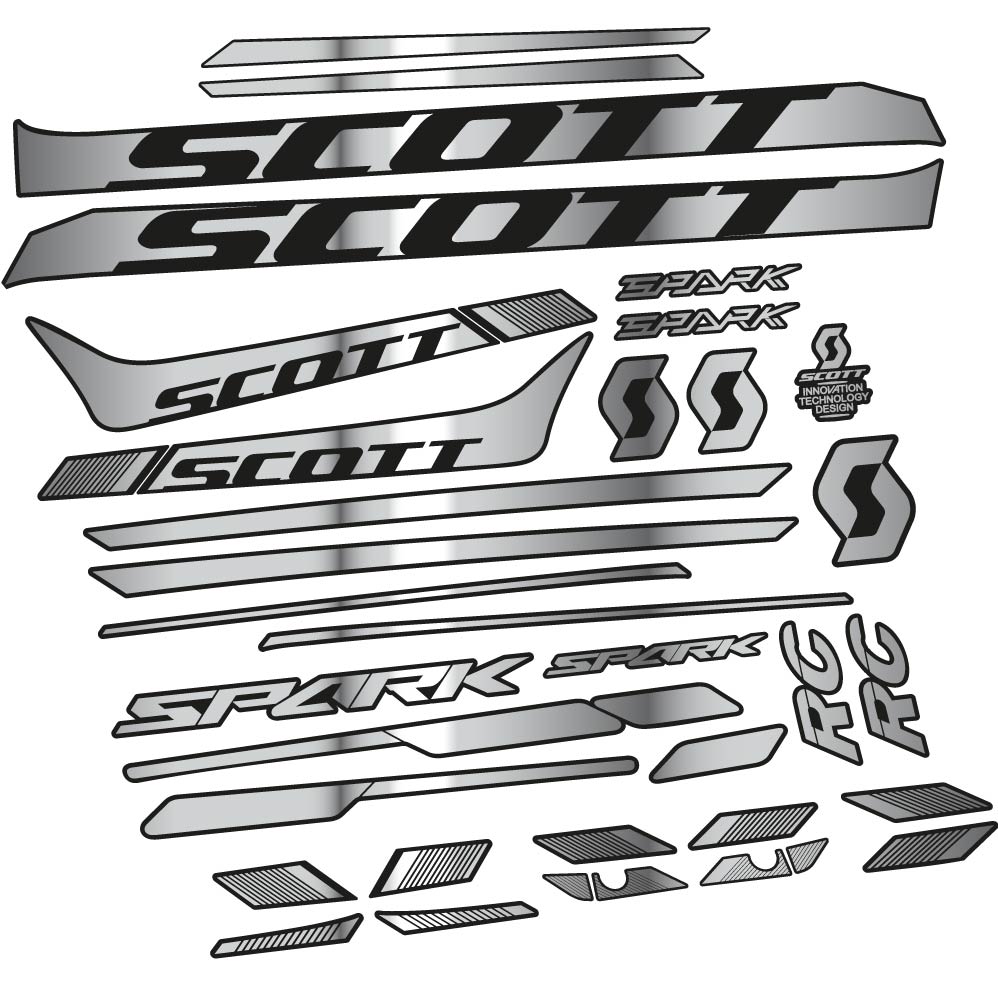 Stickers Scott Spark 930 2017, bicke compatibles Autocollants cadre Route